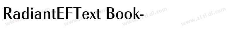 RadiantEFText Book字体转换